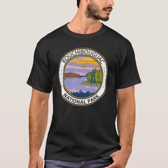 Kouchibouguac National Park Travel Vintage Badge T-Shirt (Front)