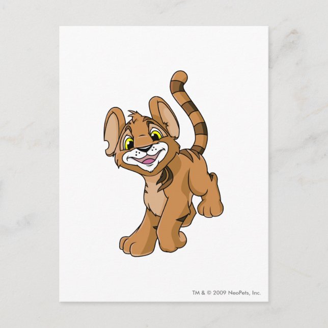 Kougra Brown Postcard (Front)