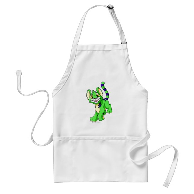 Kougra Green Standard Apron (Front)