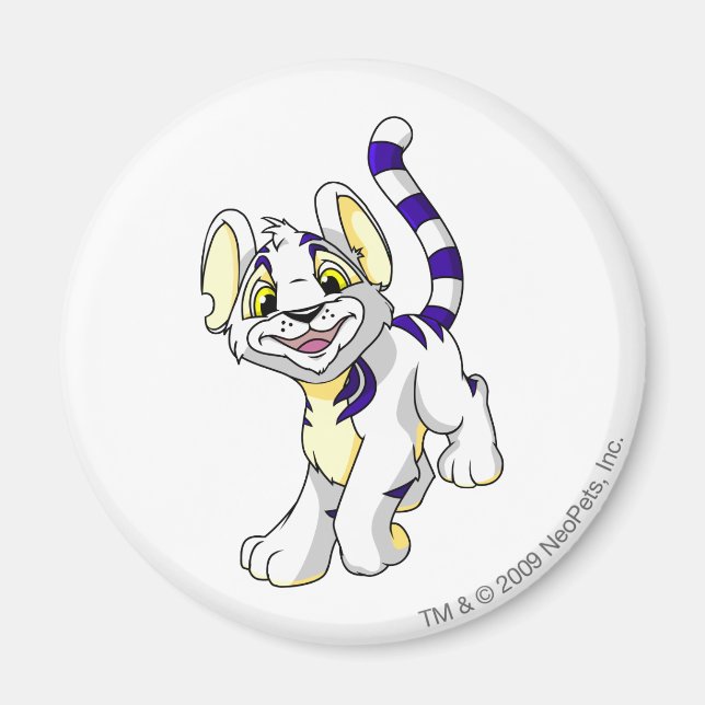 Kougra White Magnet (Front)