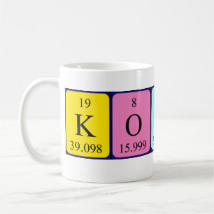 Kouhei periodic table name mug