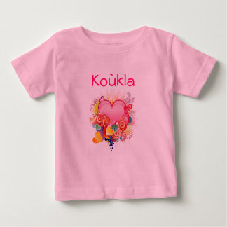 Koukla Retro-Heart-Design Baby T-Shirt