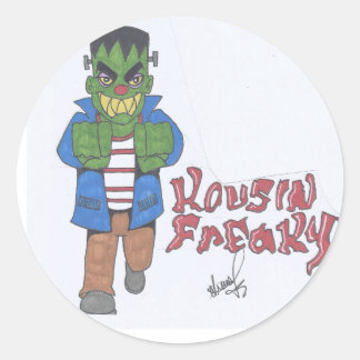 Kousin Freaky Monster Classic Round Sticker