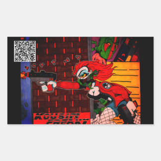 Kousin Freaky Rectangular Sticker