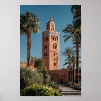Koutoubia Mosque Marrakech - Moroccan Architectura Poster