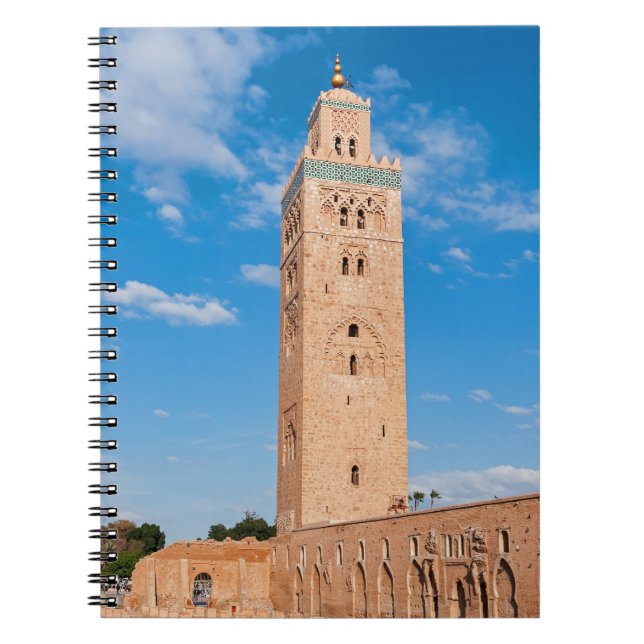 Koutoubia Mosque - Marrakech, Morocco Notebook (Front)