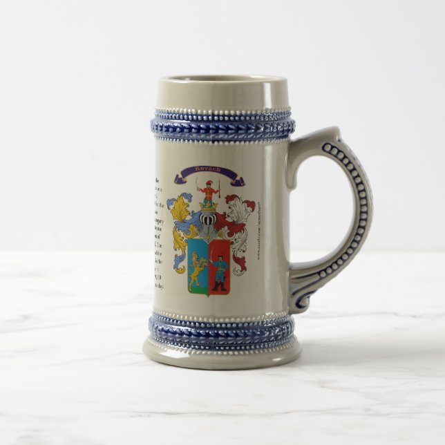 Kovach, the History, the Meaning and the Crest Beer Stein (Right)