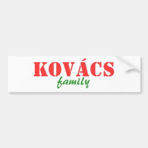 Kovacs Family Bumper Sticker