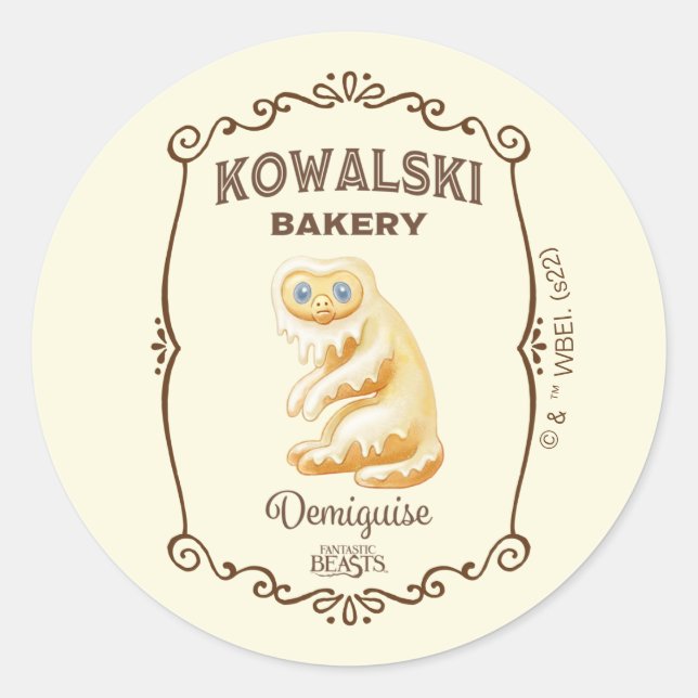 Kowalski Bakery - Demiguise Classic Round Sticker (Front)