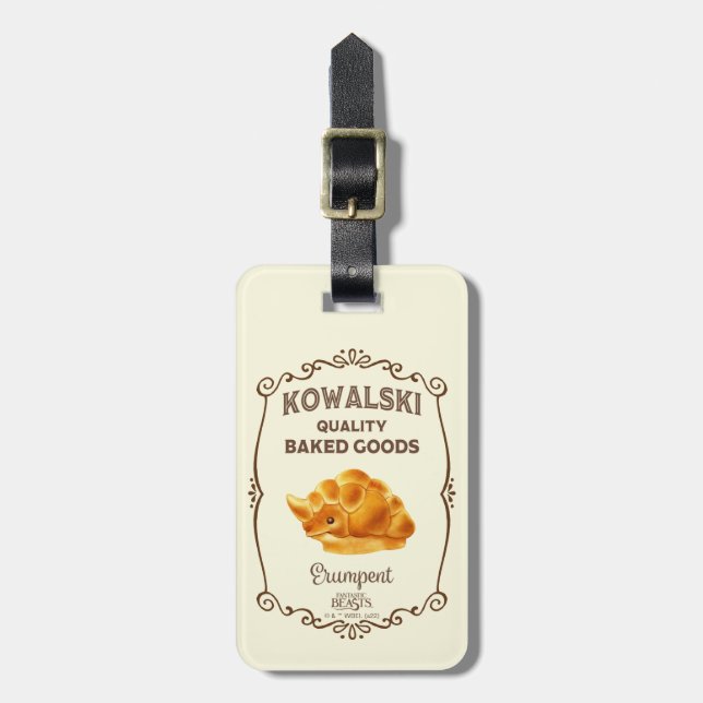 Kowalski Bakery - Erumpent Luggage Tag (Front Vertical)