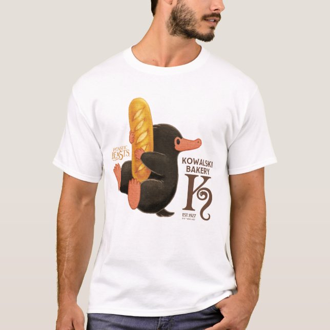Kowalski Bakery - Niffler With Bread T-Shirt (Front)