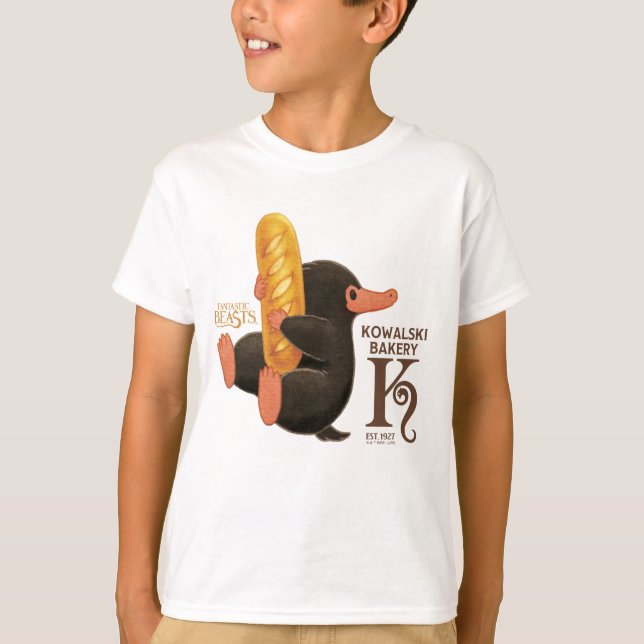 Kowalski Bakery - Niffler With Bread T-Shirt (Front)