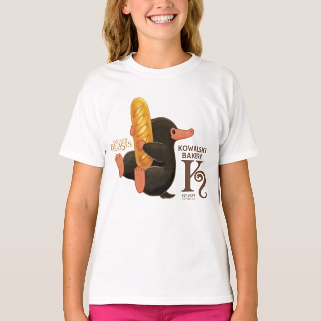 Kowalski Bakery - Niffler With Bread T-Shirt (Front)