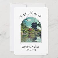 Koyoto Japan Wedding Save the Date