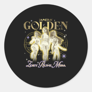Kp Demon Hunters Halloween Huntrix Golden Trio Ste Classic Round Sticker