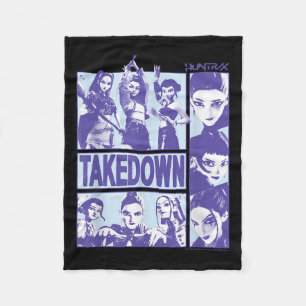 Kp Demon Hunters Halloween Huntrix Takedown Panel  Fleece Blanket