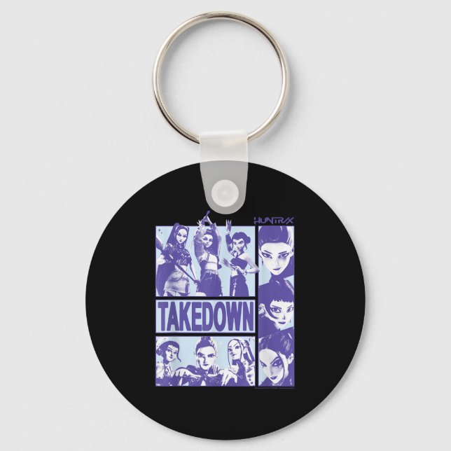 Kp Demon Hunters Halloween Huntrix Takedown Panel  Key Ring (Front)