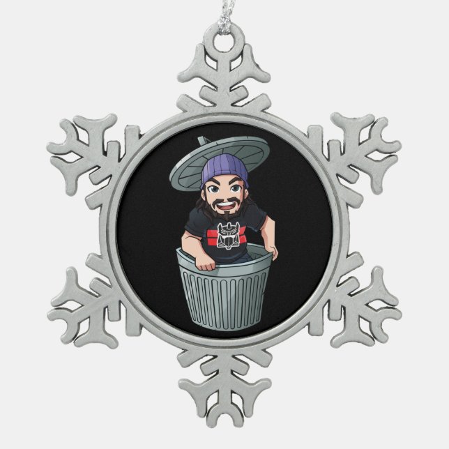 KP Mascot Snowflake Ornament (Front)