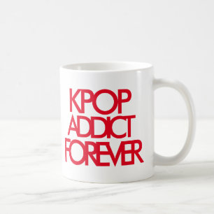 Kpop Addict Forever Music Fan Gift red Coffee Mug