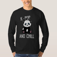 Kpop and Chill Cute Panda Graphic