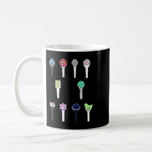 KPOP BOY GROUP LIGHTSTICK SET  COFFEE MUG (Left)