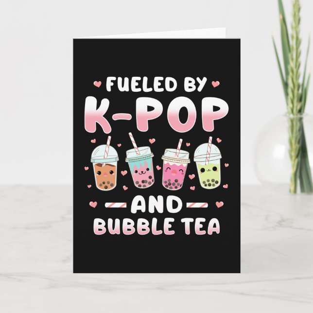 Kpop Bubble Tea Card (Front)