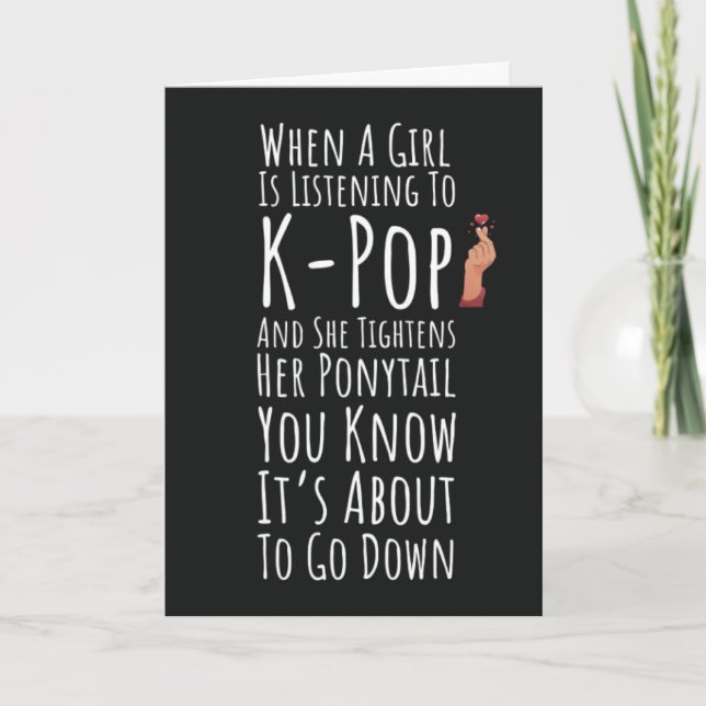 Kpop Cards For Girls Teen Korean Music For Her (Front)