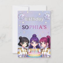 Kpop Demon Hunters Birthday Invitation