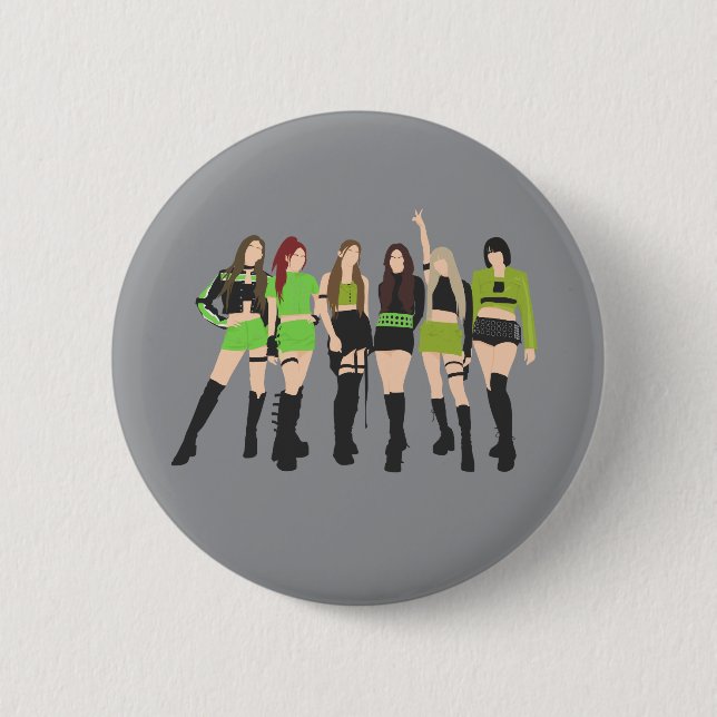 Kpop Girl Group 6 Cm Round Badge (Front)
