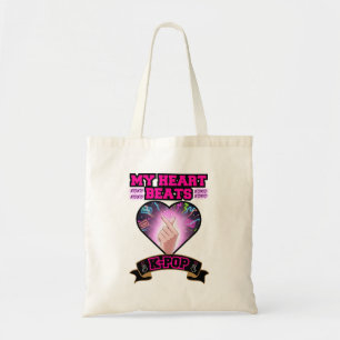 KPop Heart Korea Flag Snap Hand Music Symbol Tote Bag