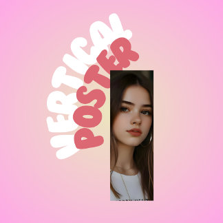 Kpop Idol Birthday Fancafe Style Vertical Poster