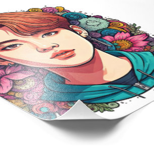 kpop kpopfan kpopfanart kpopidol kpopdrawing kpopi photo print