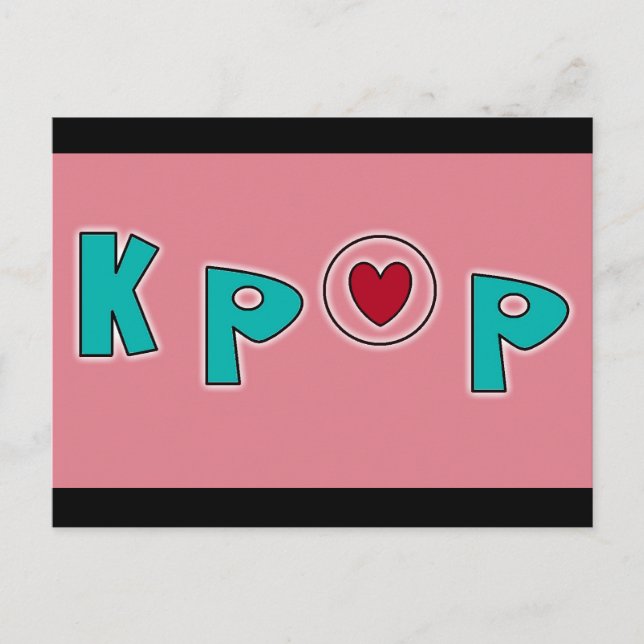 KPOP music Postcard (Front)