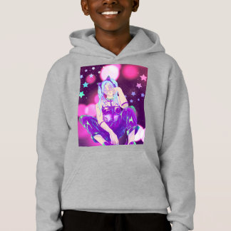 KPop Pink Purple Kids Anime Sweatshirt