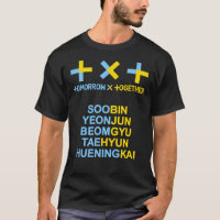 KPOP TXT OFFICIAL LOGO AND MEMBER NAME Classic T-S
