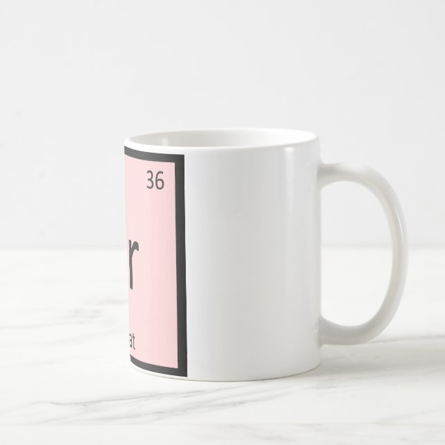 Kr - Korat Cat Chemistry Periodic Table Element Coffee Mug (Right)