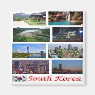 KR - South Korea - Mosaic - Collage Magnet