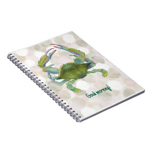 Krabbe Notizbuch im Watercolor-Stil Notebook