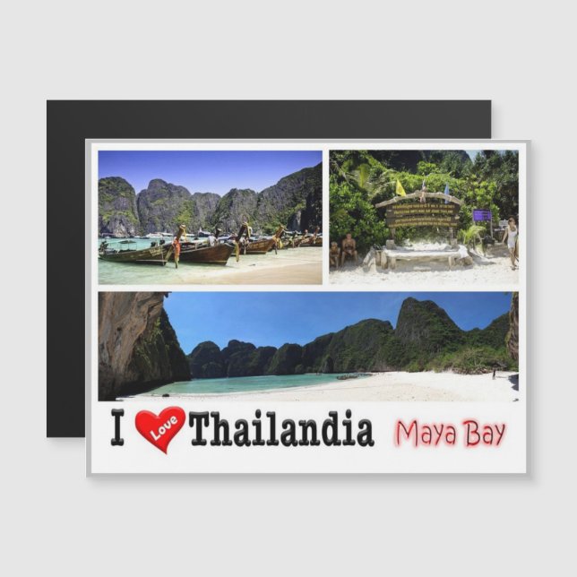 Krabi - Maya Bay - Thailand - I Love - (Front/Back)