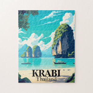 Krabi, Thailand Beach Tropical Landscape Jigsaw Puzzle