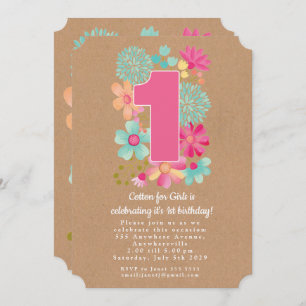 Kraft 1st Anniversary Birthday Company Party Invitation