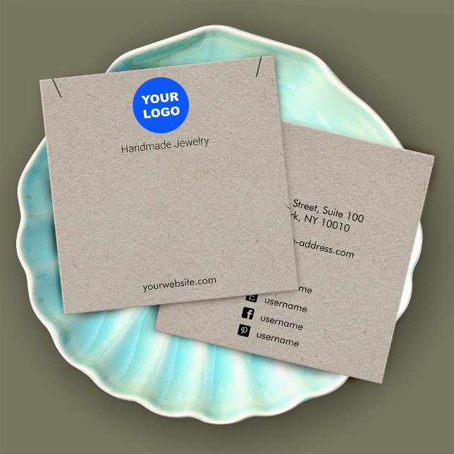 Kraft Add Logo Pendant Necklace Square Display (Creator Uploaded)