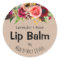 Kraft And Colourful Flowers Lip Balm Pot Lables