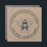 Kraft APIARY MAGNET 100% PURE MADE BY BEES Honey<br><div class="desc">Simulated Kraft Logo with vintage honeybee</div>