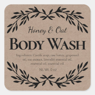 Kraft Body Wash Labels