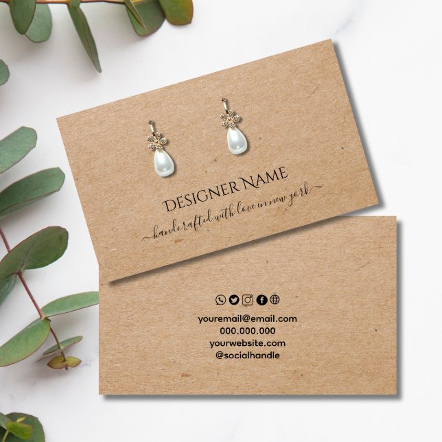 Kraft Classic and Chic Jewellery Display Card (Creator Uploaded)