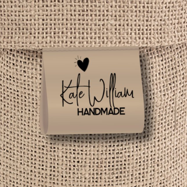 Kraft Custom Clothing label for handmade item Satin Ribbon (Creator Uploaded)