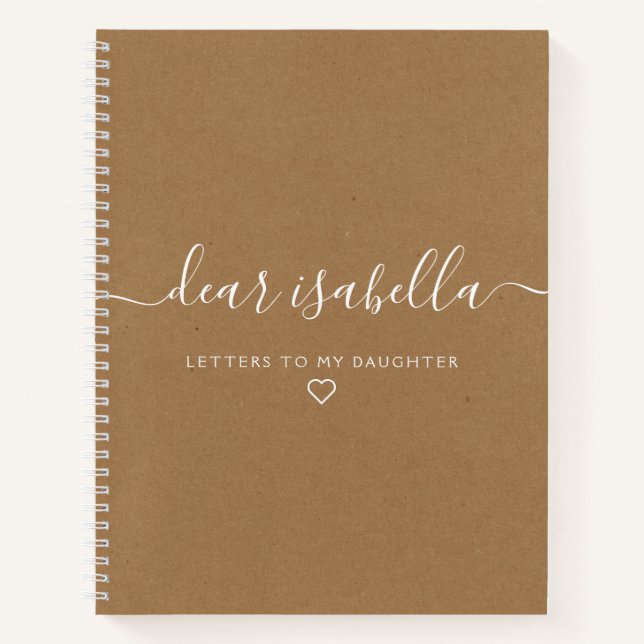 Kraft Dear Daughter Keepsake Memory Notebook (Front)