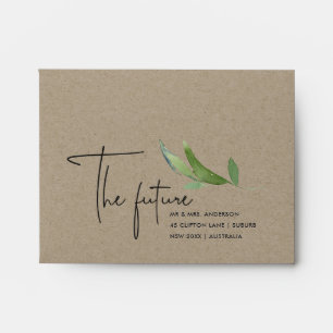 KRAFT FAUNA THE FUTURE MR  MRS RSVP RETURN ADDRESS ENVELOPE