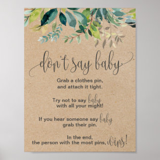 Kraft Foliage Don't Say Baby Sign